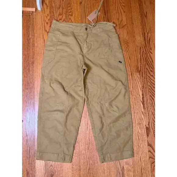 NWT! prAna Women’s Drawstring Khaki Pants Size L - Picture 1 of 4
